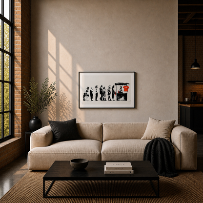 Banksy Festival Litografia Archi 300gsm 42x59 cm