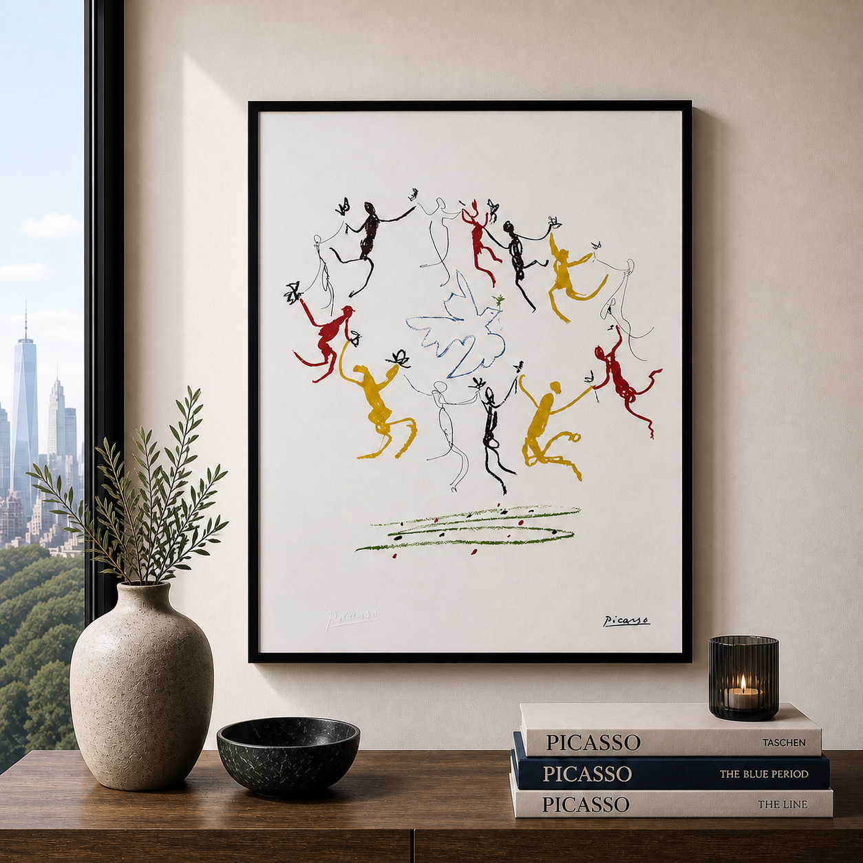 Pablo Picasso La Ronde de la Jeunesse Litografia Archi 300gsm 42x59 cm
