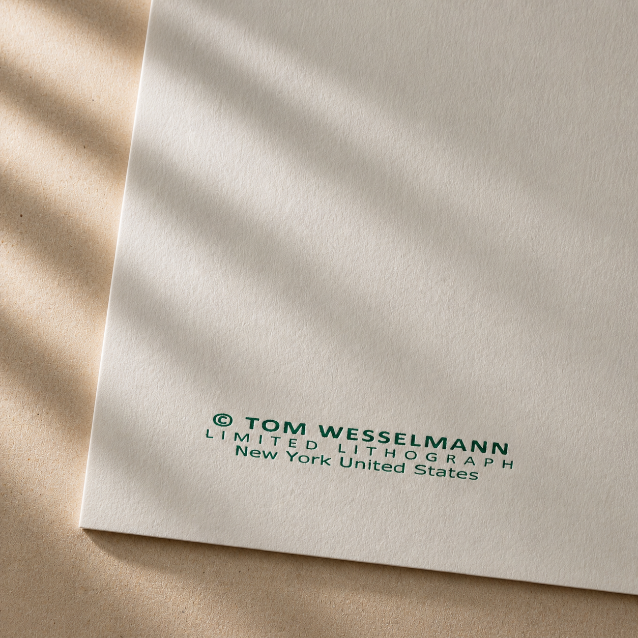 Tom Wesselmann Lulu Litografia Arches 300gsm 42x59 cm