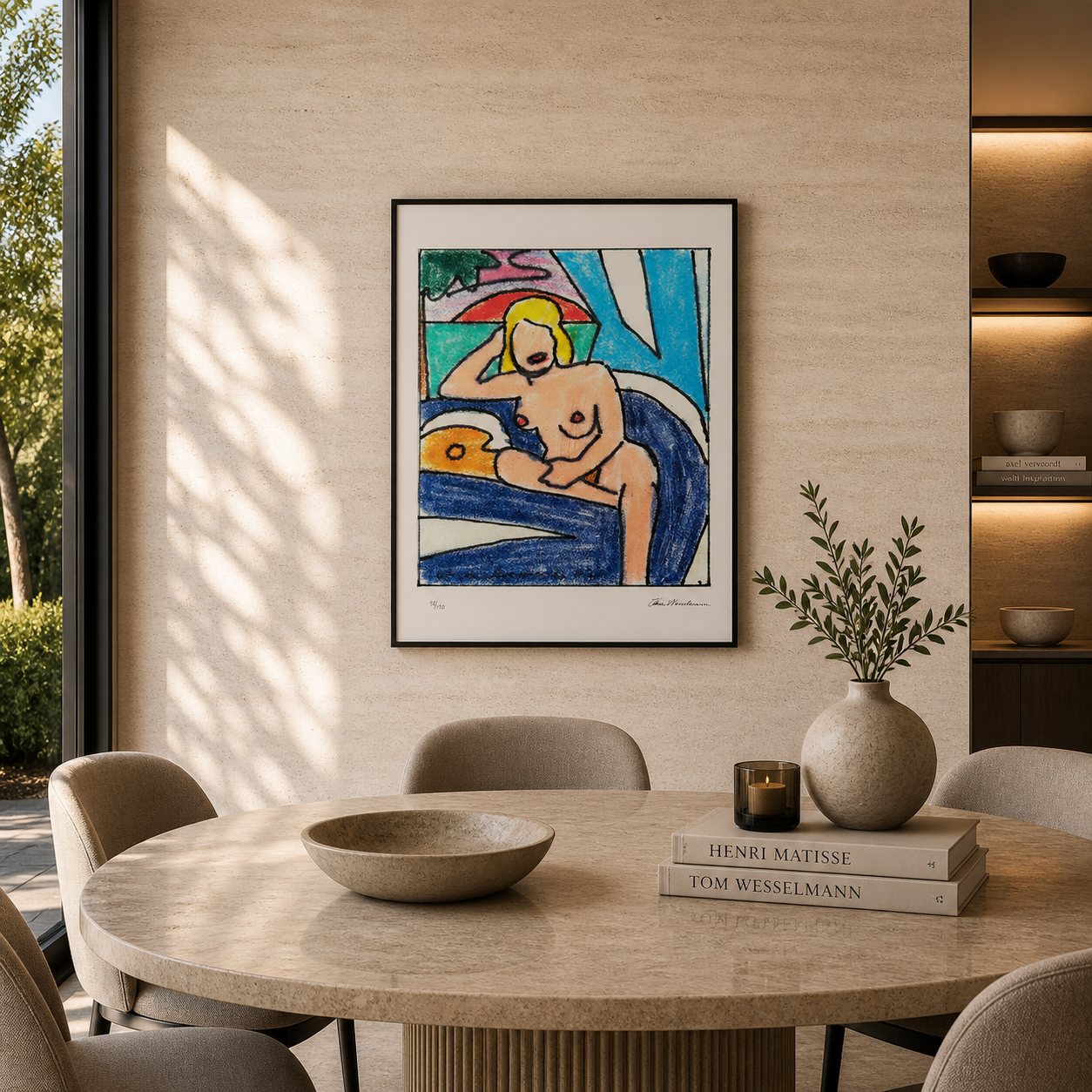 Studio di Tom Wesselmann per Sunset Nude Litografia Arches 300gsm 42x59 cm