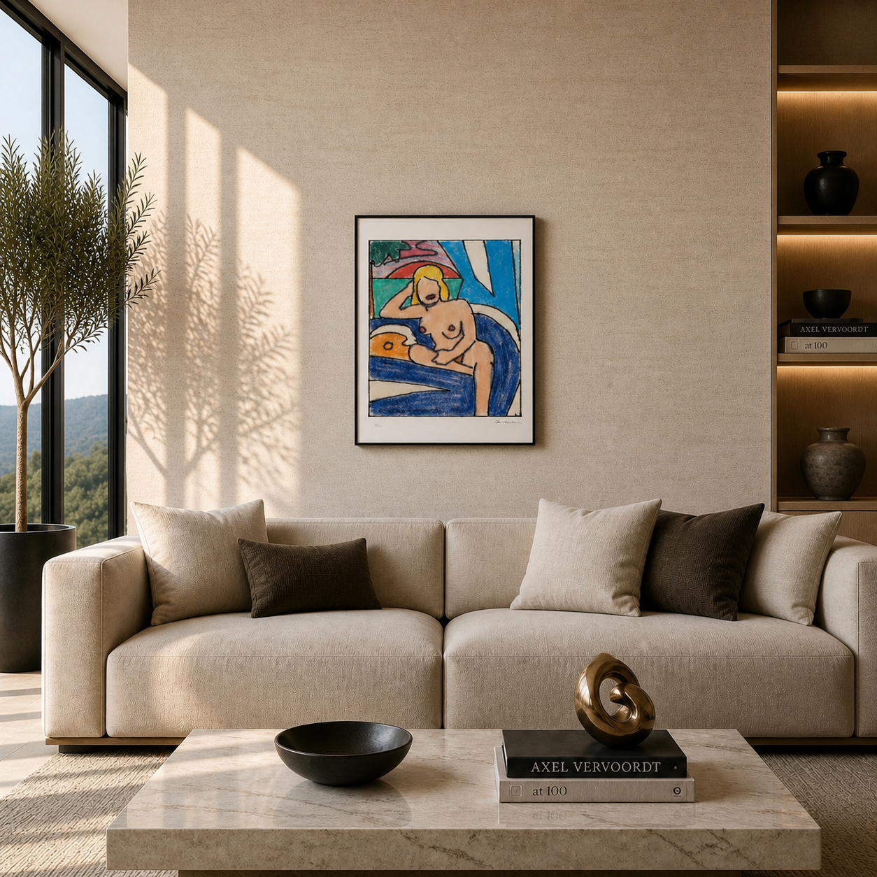 Studio di Tom Wesselmann per Sunset Nude Litografia Arches 300gsm 42x59 cm