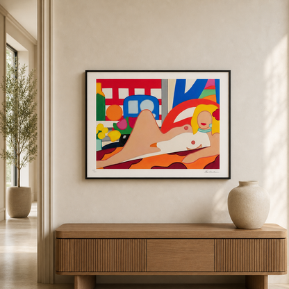 Tom Wesselmann Sunset Nude Litografia Arches 300gsm 42x59 cm