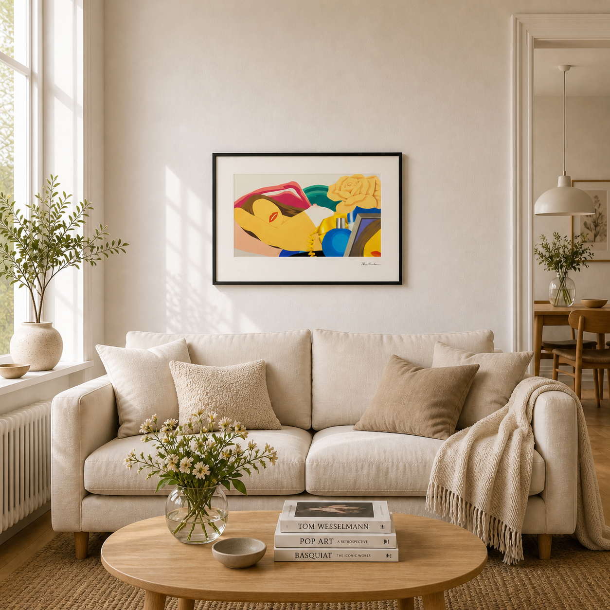 Tom Wesselmann Sunset Flower Nude Litografia Arches 300gsm 42x59 cm
