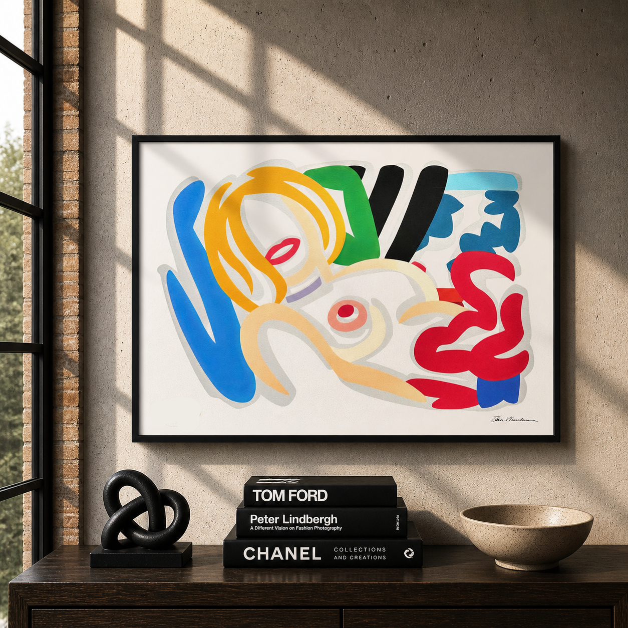 Tom Wesselmann Big Blonde con girocollo Litografia Archi 300 g/m² 42x59 cm