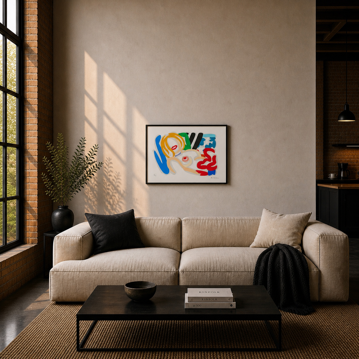 Tom Wesselmann Big Blonde con girocollo Litografia Archi 300 g/m² 42x59 cm