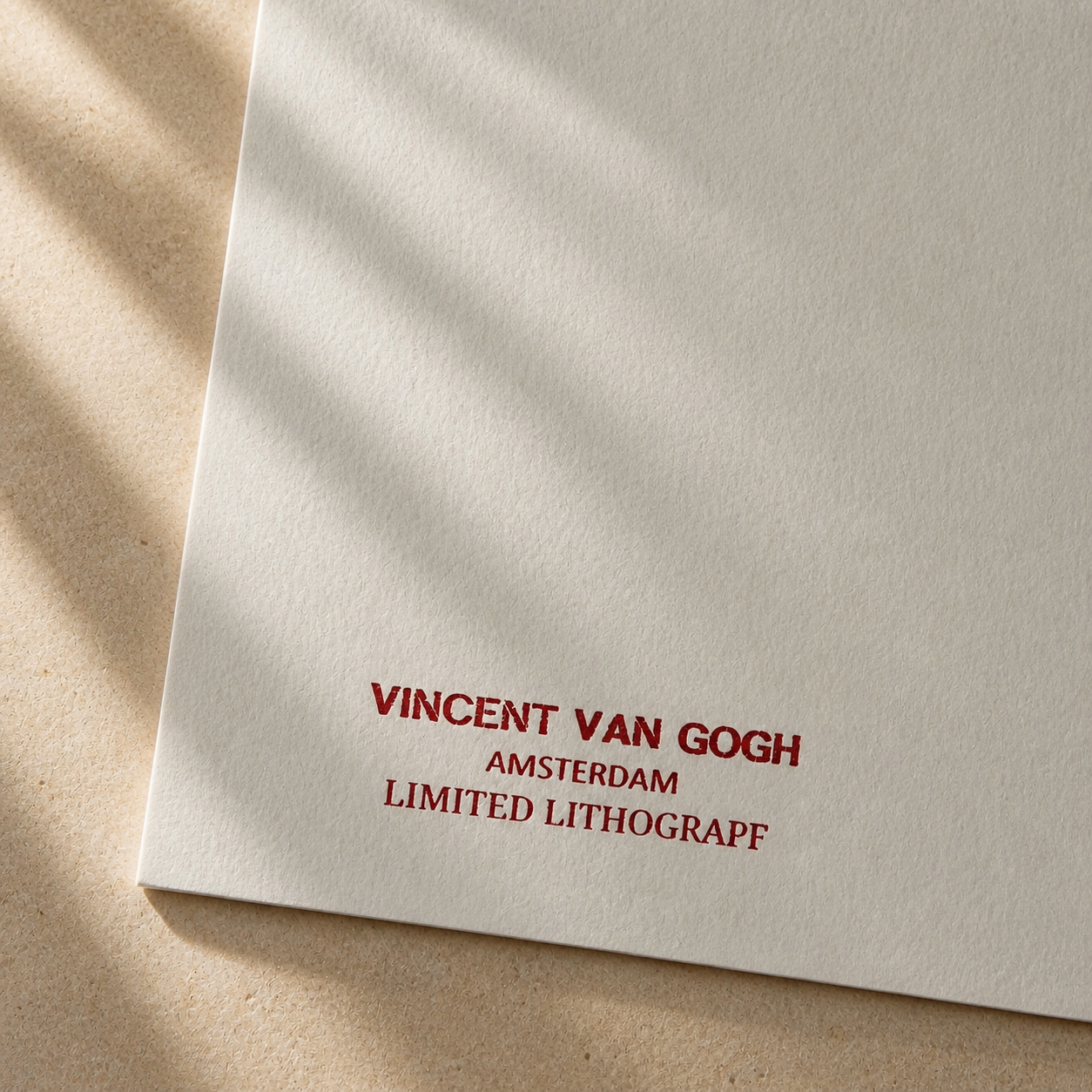 Vincent van Gogh – 'Ragazza in bianco' – Edizione limitata e numerata