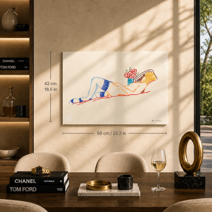 Tom Wesselmann Bouquet e calze Litografia Archi 300 g/m² 42x59 cm