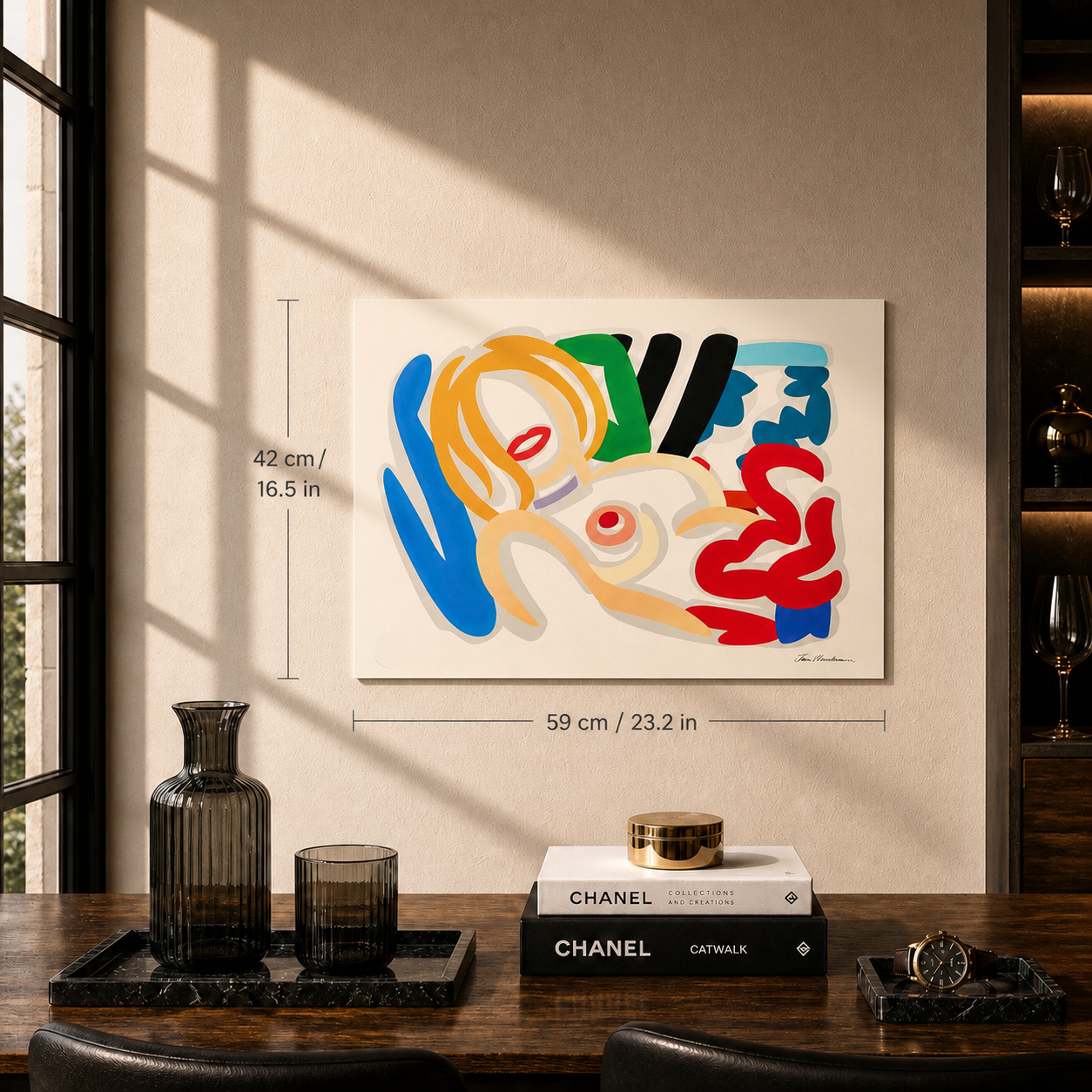Tom Wesselmann Big Blonde con girocollo Litografia Archi 300 g/m² 42x59 cm