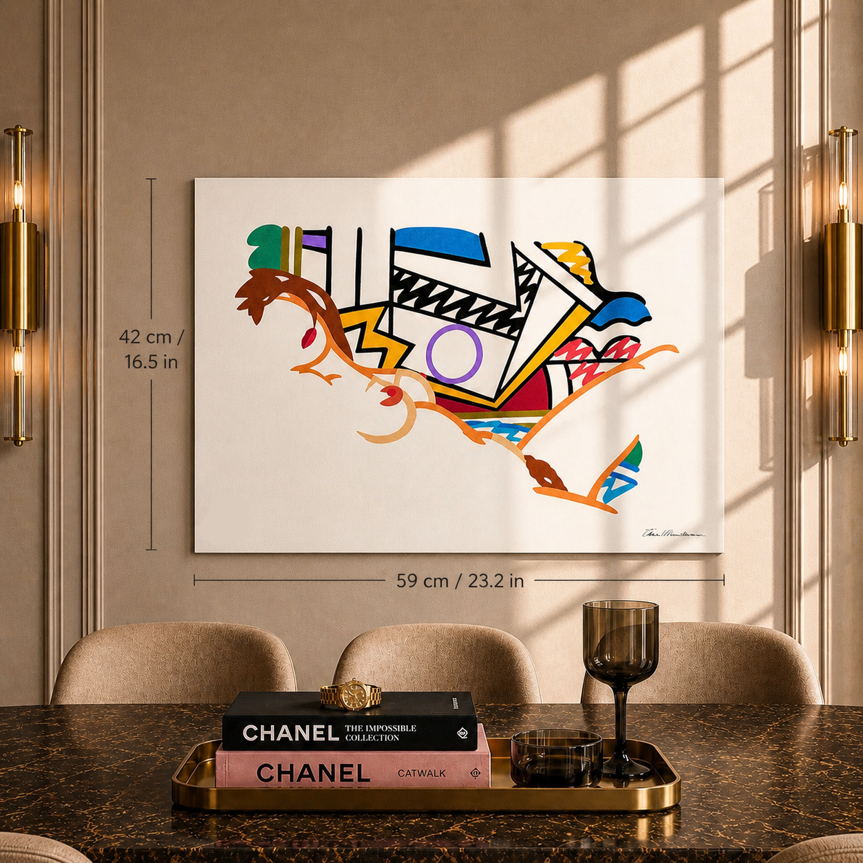 Tom Wesselmann Monica Nuda con Lichtenstein Litografia Archi 300 g/m² 42x59 cm