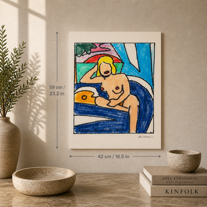 Studio di Tom Wesselmann per Sunset Nude Litografia Arches 300gsm 42x59 cm