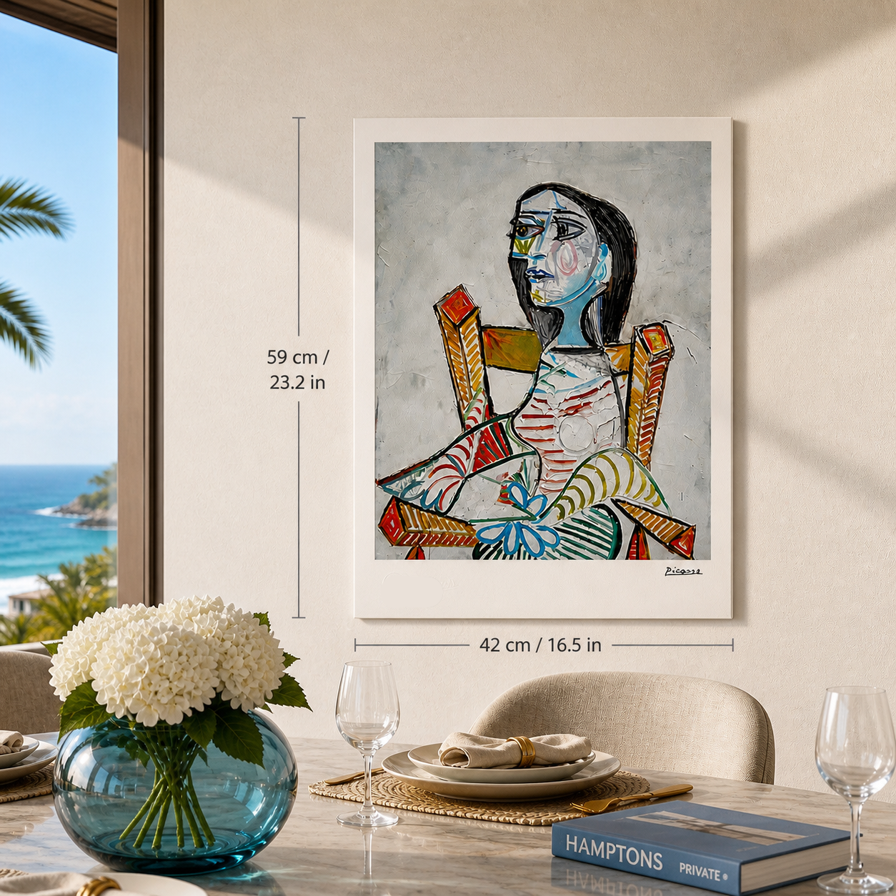 Pablo Picasso Ritratto di donna 1938 Litografia Archi 300 g/m² 42x59 cm