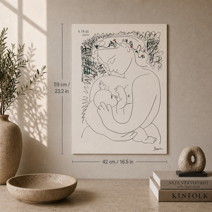 Pablo Picasso Grand Maternity 1963 Litografia Archi 300 g/m² 42x59 cm