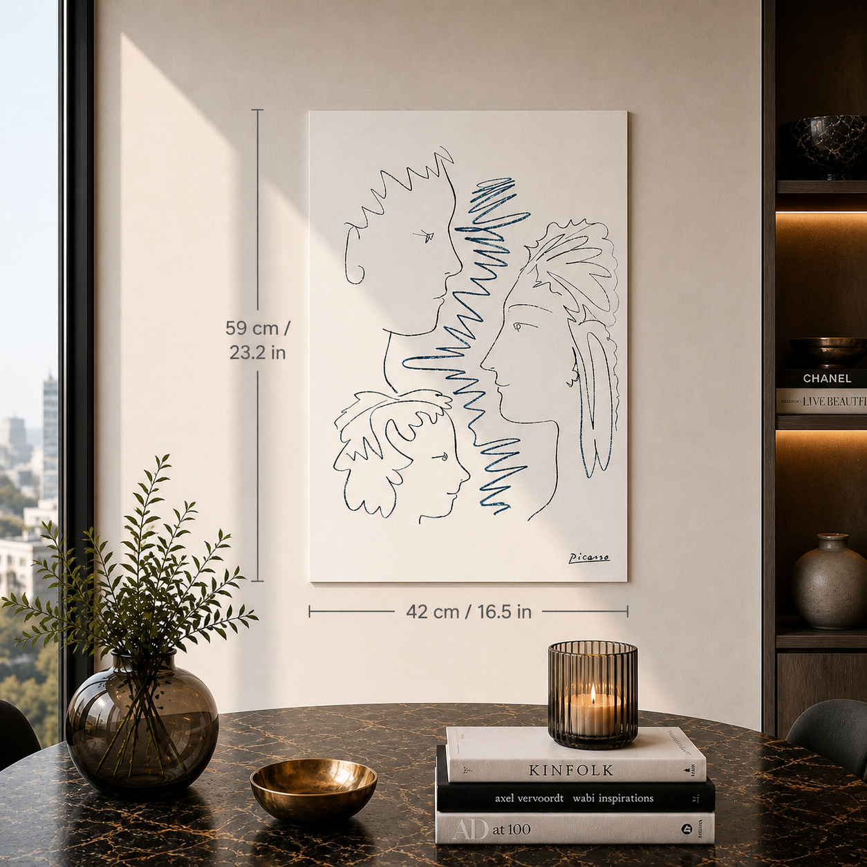 Pablo Picasso Volti Litografia Archi 300gsm 42x59 cm