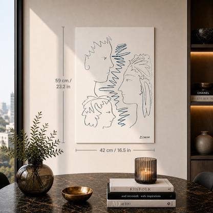 Pablo Picasso Volti Litografia Archi 300gsm 42x59 cm