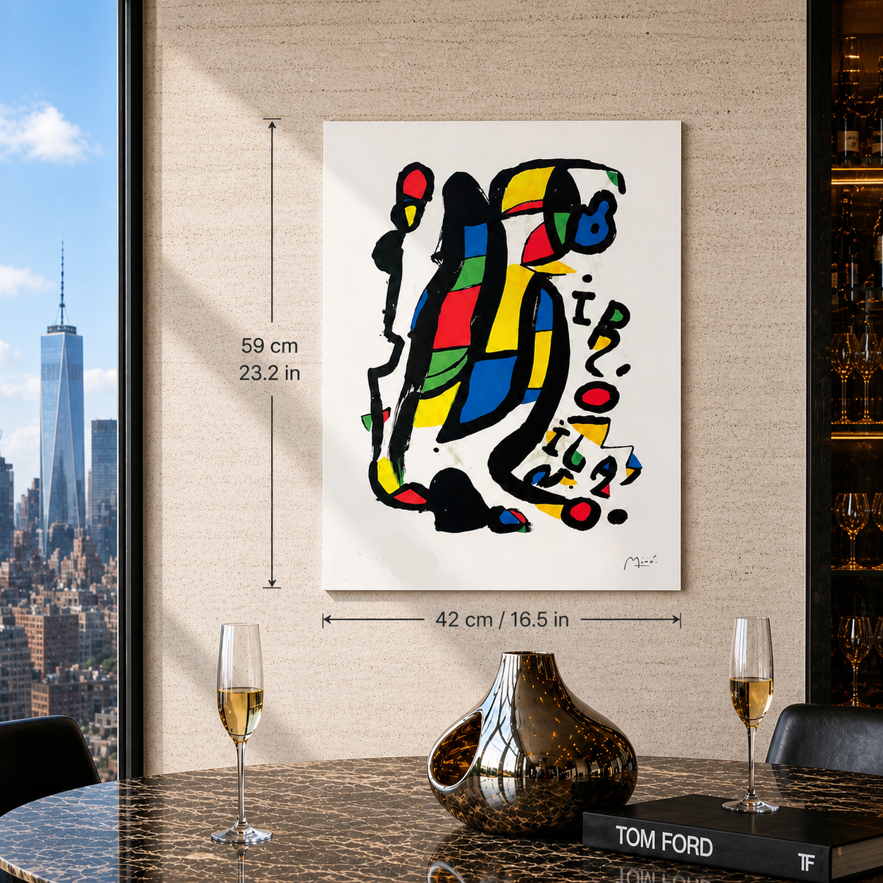 Joan Miró figura in piediLitografia Arches 300gsm 42x59 cm