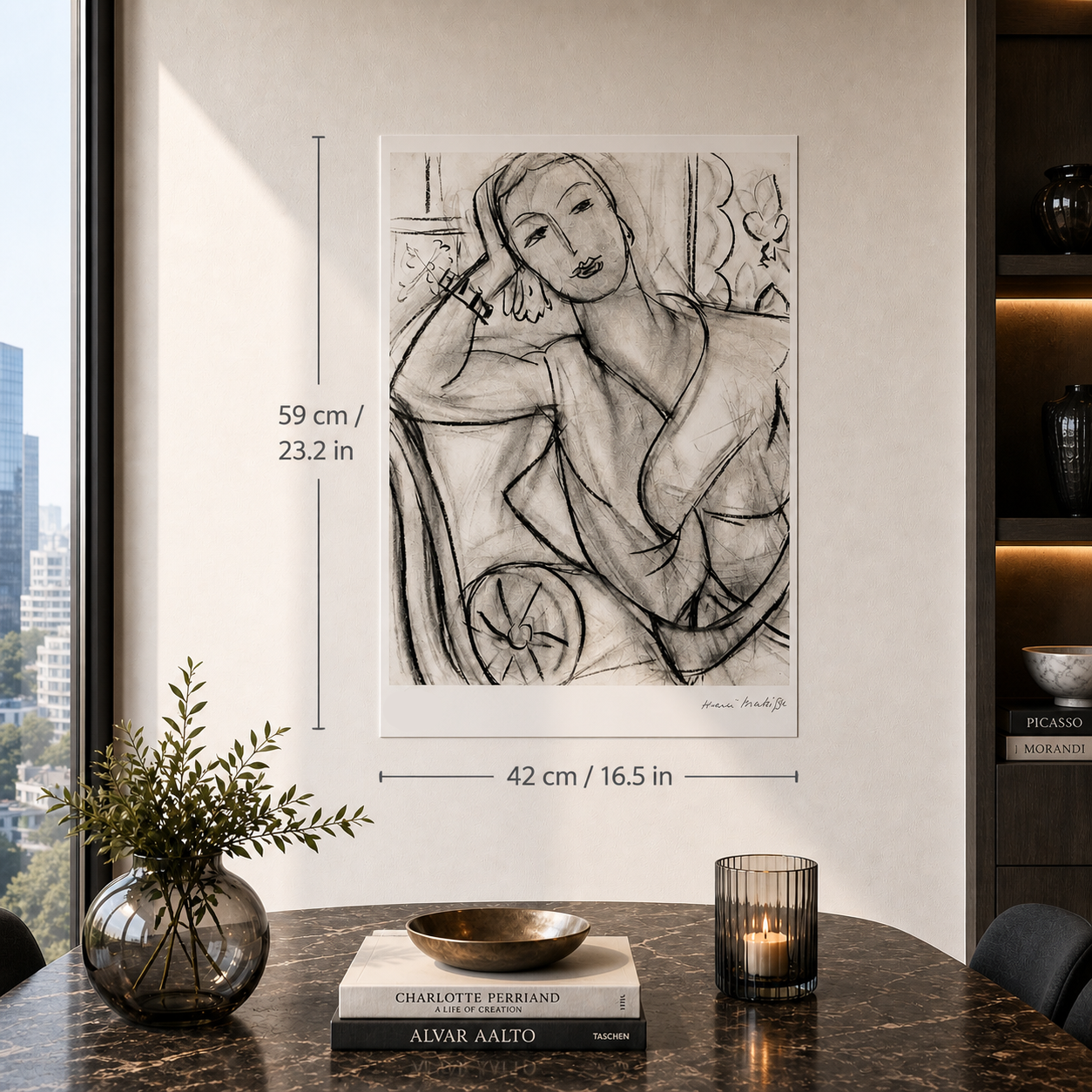 Henri Matisse Ritratto di Hutchinson Litografia su archi 300 g/m² 42x59 cm