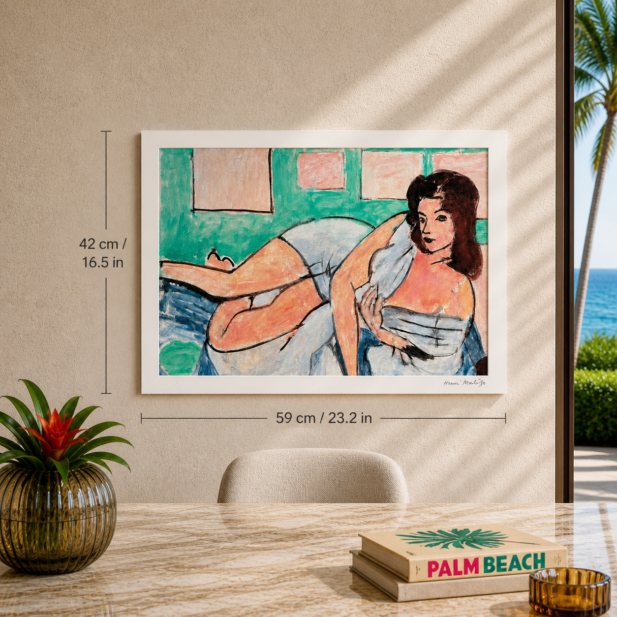 Henri Matisse Nudo in accappatoio Litografia su Archi 300gsm 42x59 cm