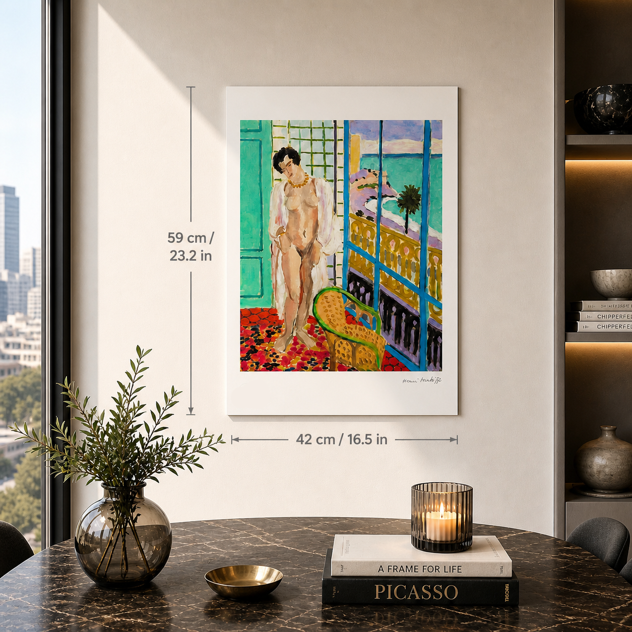 Henri Matisse Nudo alla finestra Litografia su archi carta da 300 g/m² 42x59 cm