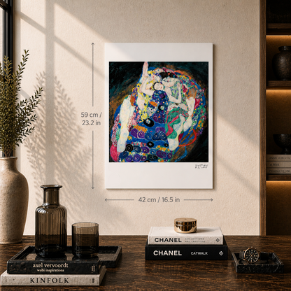 Gustav Klimt La Giovane Vergine Litografia Archi 300gsm 42x59 cm