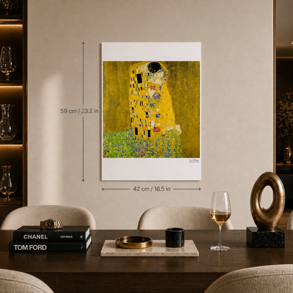 Gustav Klimt Uomo e donna Il bacio Litografia Archi 300gsm 42x59 cm