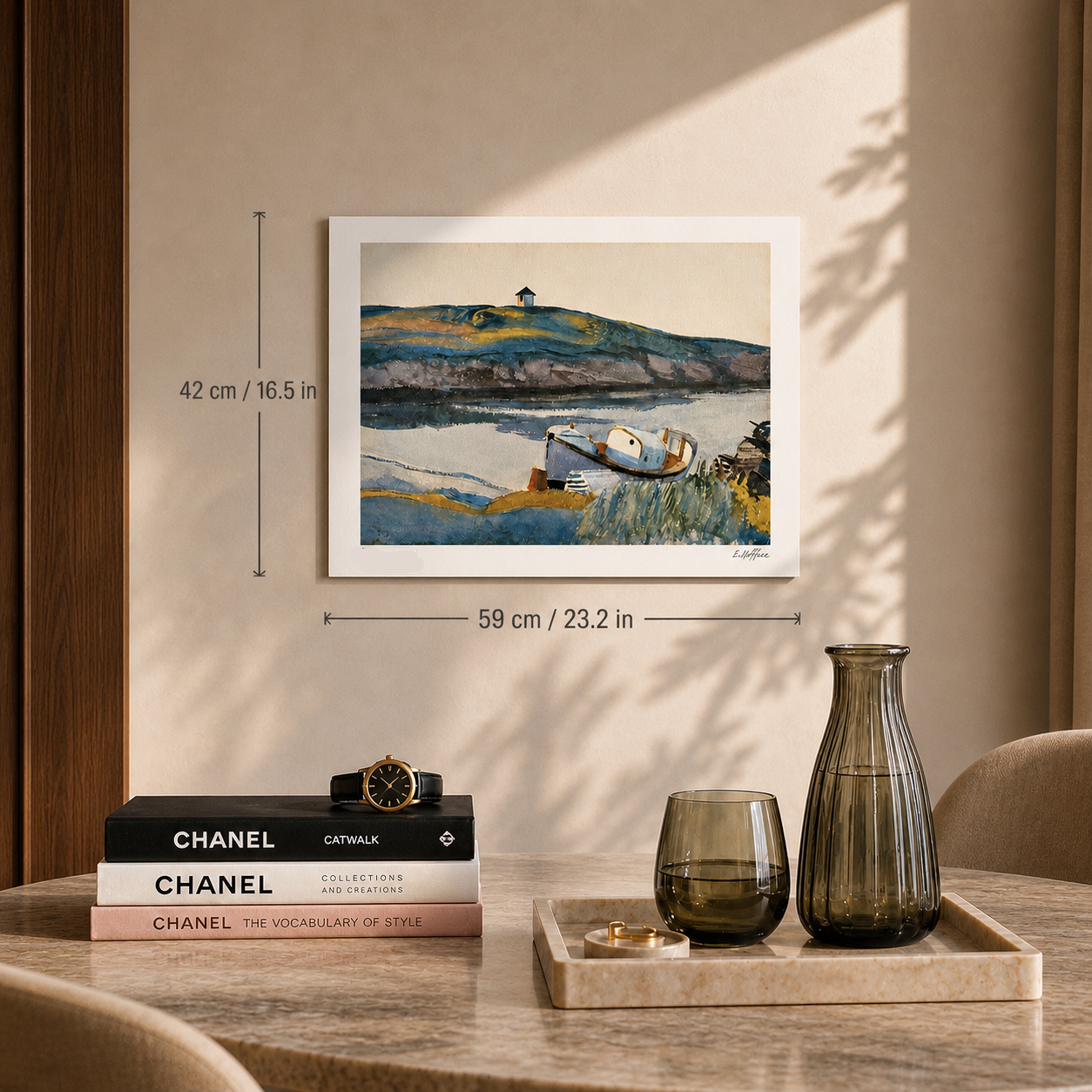Archi litografia Edward Hopper Coast Guard Cove 300 gsm 42x59 cm