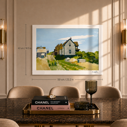 Edward Hopper Gruppo di case Litografia Archi 300gsm 42x59 cm