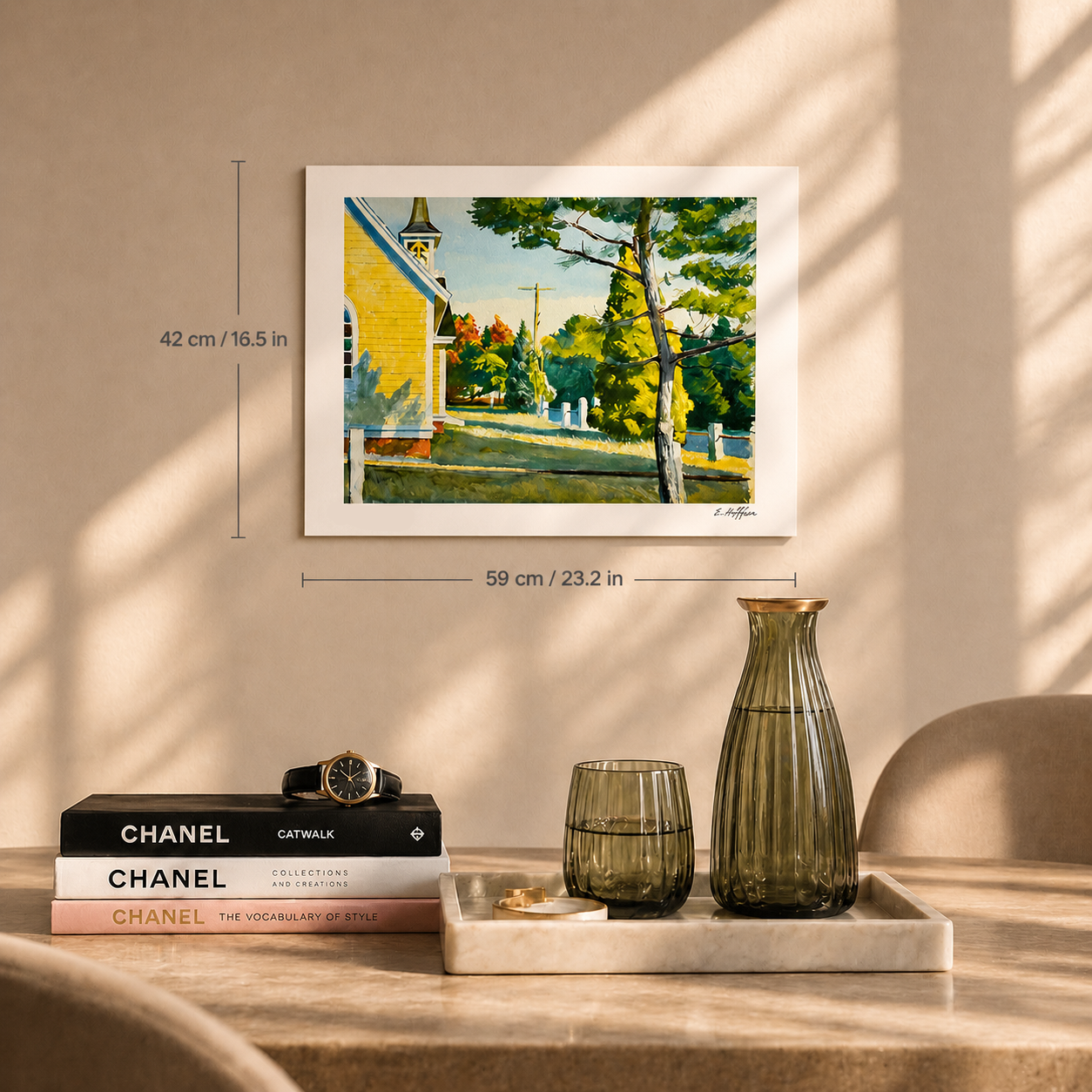 Chiesa di Edward Hopper a Eastham Litografia Archi 300 g/m² 42x59 cm