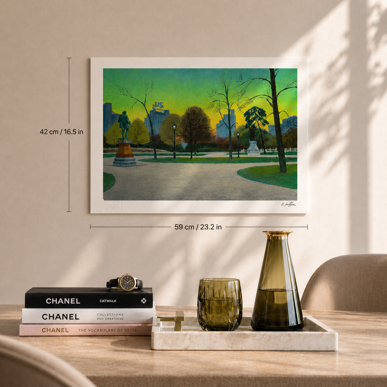 Edward Hopper Shakespeare at Dusk Litografia Arches 300gsm 42x59 cm