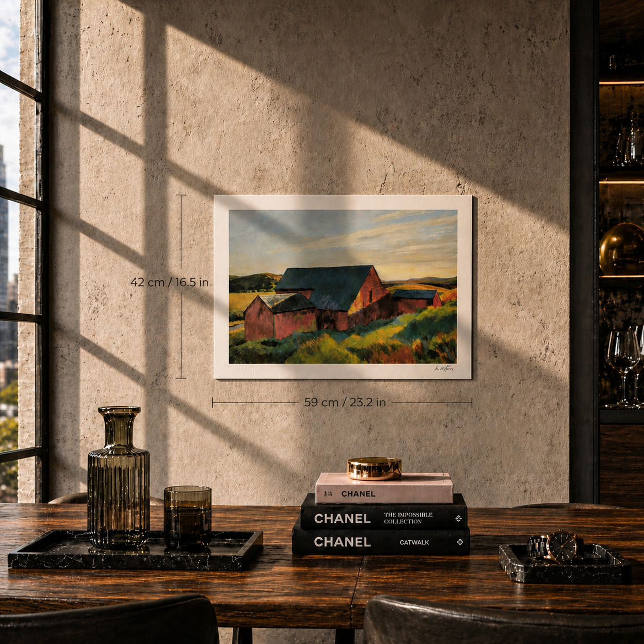Edward Hopper Cobb's Barns, South Truro Litografia Arches 300 g/m² 42x59 cm