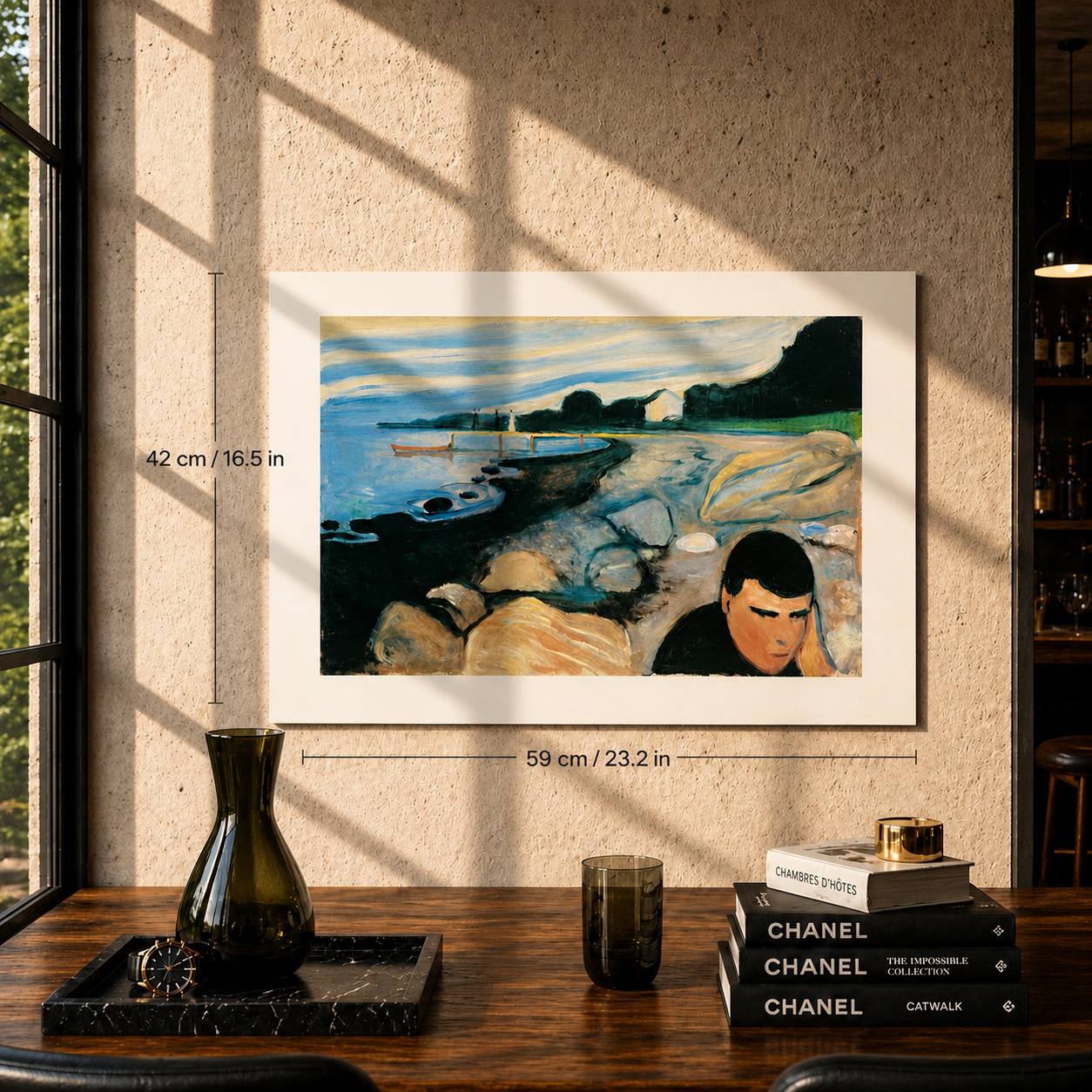 Edvard Munch Litografia Malinconia Archi 300gsm 42x59 cm