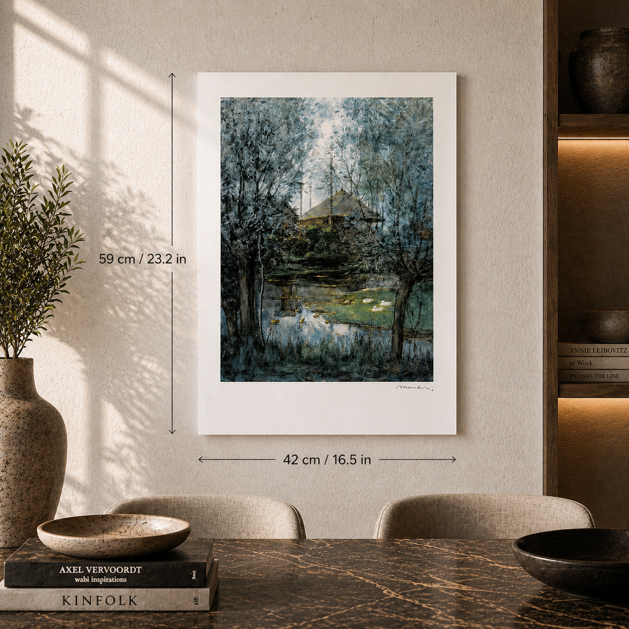 Piet Mondriaan Casa nel pagliaio nella foresta Litografia Archi 300gsm 42x59 cm