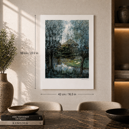 Piet Mondriaan Casa nel pagliaio nella foresta Litografia Archi 300gsm 42x59 cm