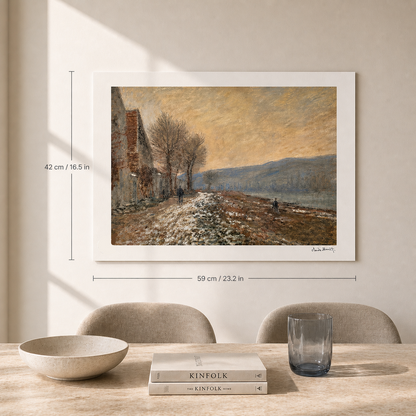 Claude Monet Le montagne a Lavacourt Litografia Archi 300 gsm 42x59 cm