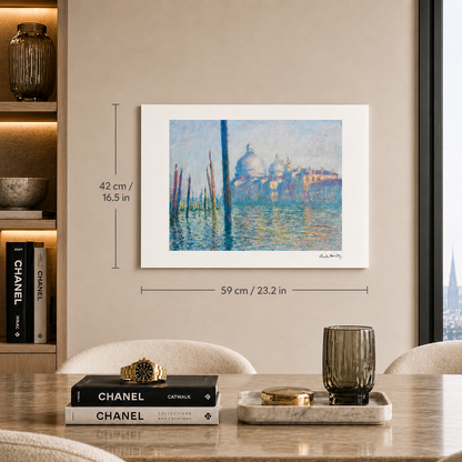 Claude Monet Il Canal Grande a Venezia Litografia Archi 300gsm 42x59 cm