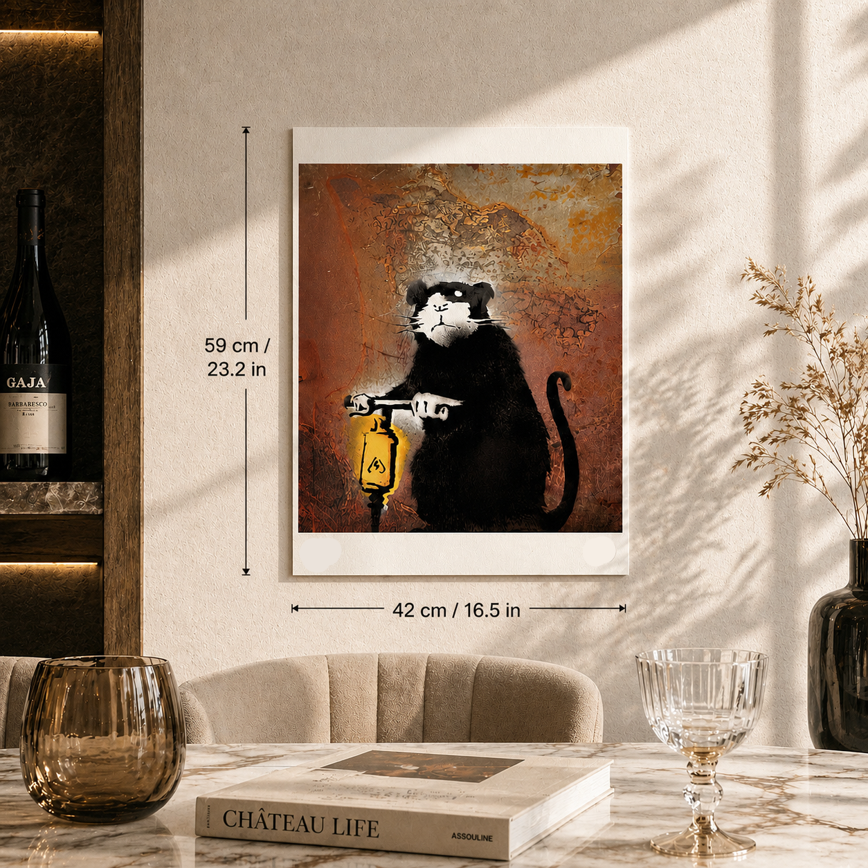 Litografia Banksy Roadwork Rat Arches 300gsm 42x59 cm
