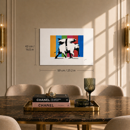 Banksy Heavy Weapons (Multicolor) Litografia Archi 300gsm 42x59 cm