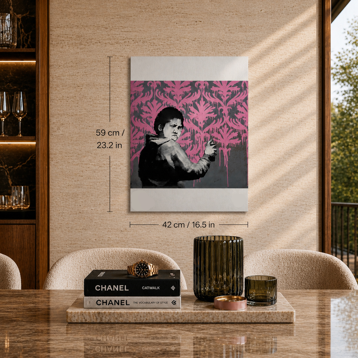 Banksy Go Flock Yourself Litografia Arches 300gsm 42x59 cm
