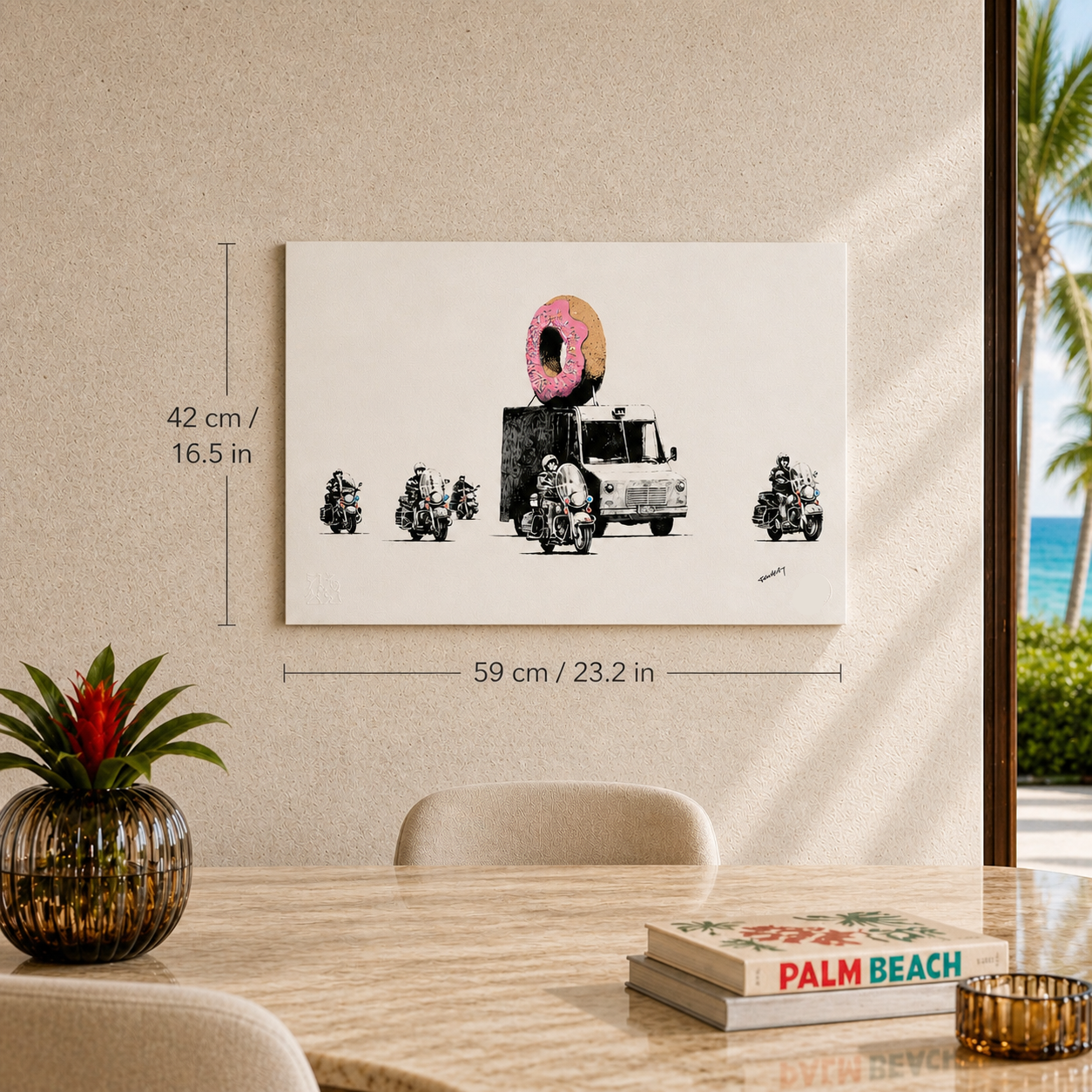 Litografia Banksy Fragola Archi 300gsm 42x59 cm