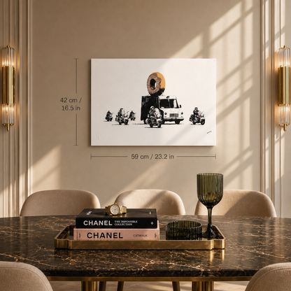 Banksy Donut Litografia Archi 300gsm 42x59 cm