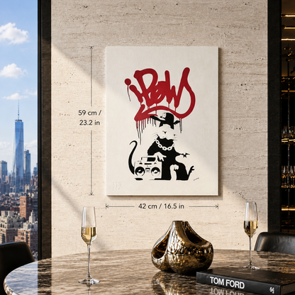BANKSY Ratpow Litografia Archi 300gsm 42x59 cm
