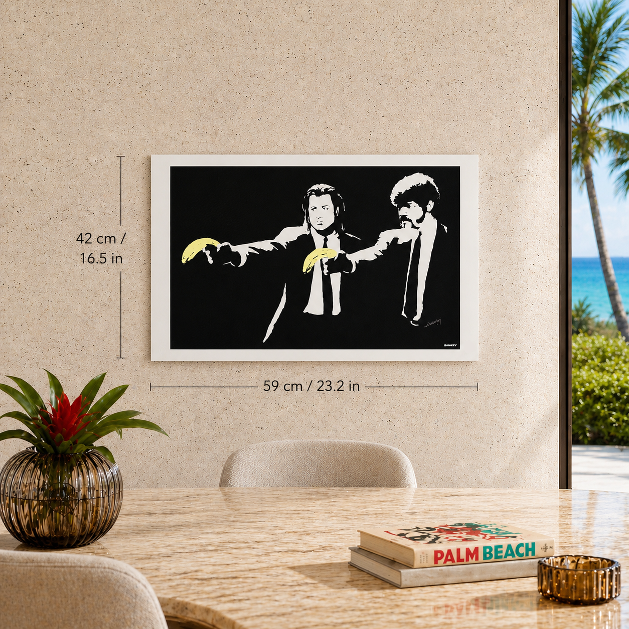 Banksy Pulp Fiction Litografia Archi 300gsm 42x59 cm