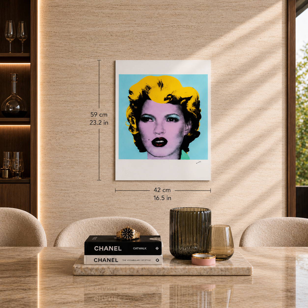 Banksy Kate Moss Litografia Archi 300gsm 42x59 cm