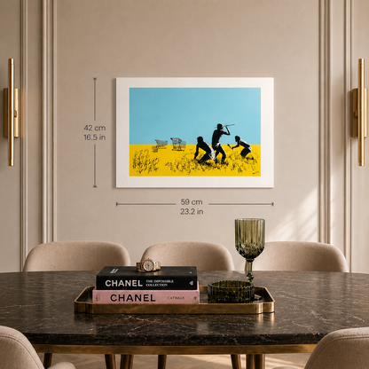 Banksy Trolley Litografia Archi 300gsm 42x59 cm
