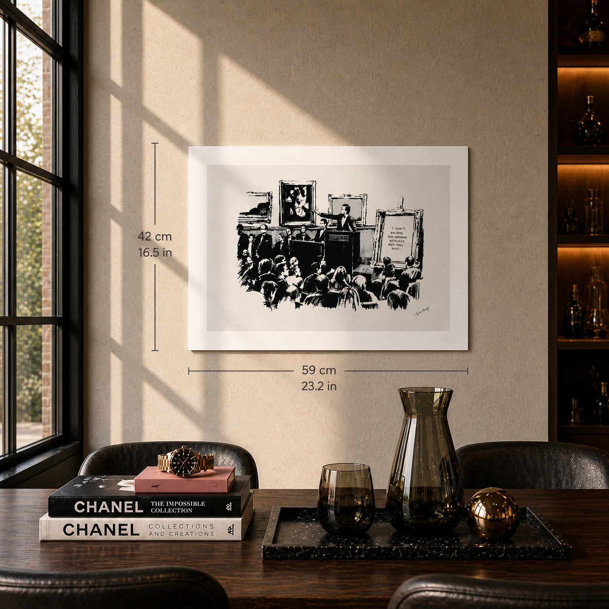 Litografia Banksy Morons Arches 300gsm 42x59 cm