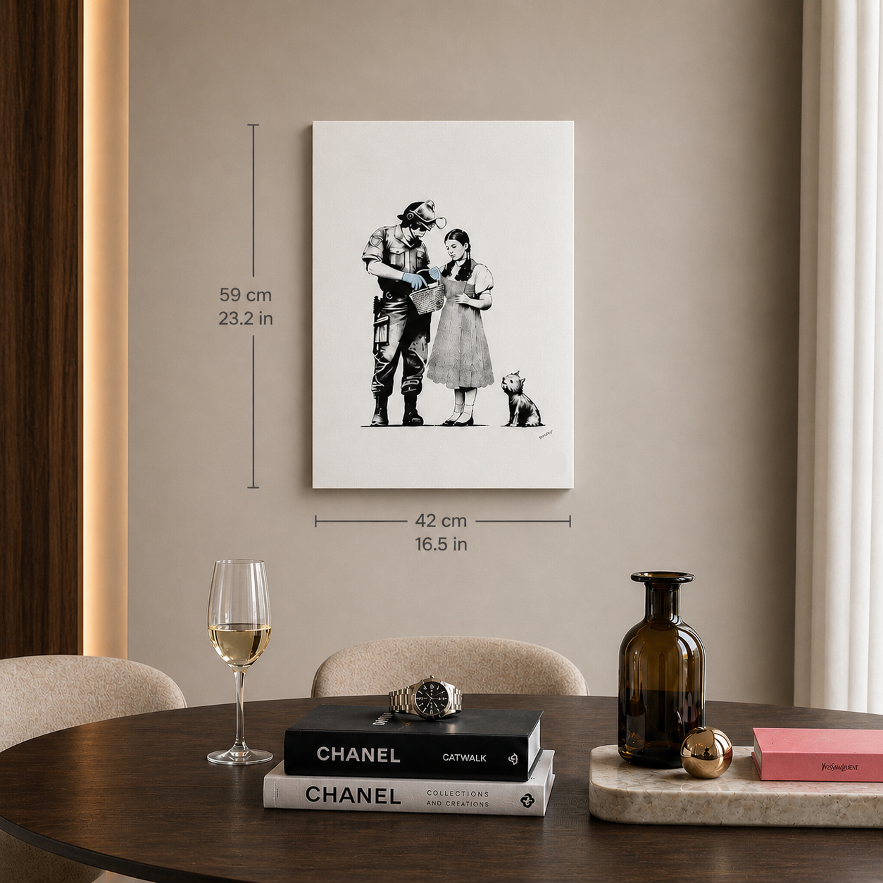 Banksy Stop and Search Litografia Archi 300gsm 42x59 cm