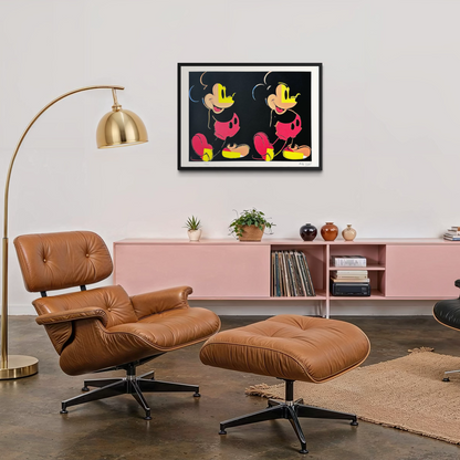 Andy Warhol Double Mickey Litografia multicolore Arches 300gsm 42x59 cm