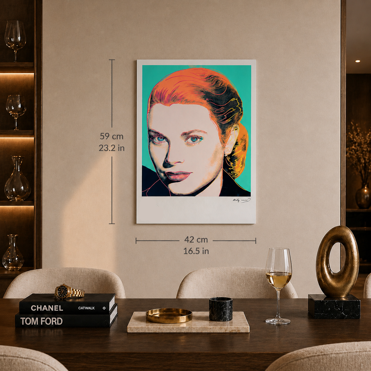 Andy Warhol Grace Kelly Litografia Arches 300gsm 42x59 cm