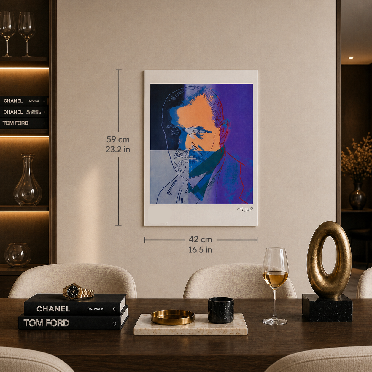 Andy Warhol Sigmund Freud Litografia Arches 300gsm 42x59 cm