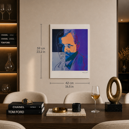 Andy Warhol Sigmund Freud Litografia Arches 300gsm 42x59 cm