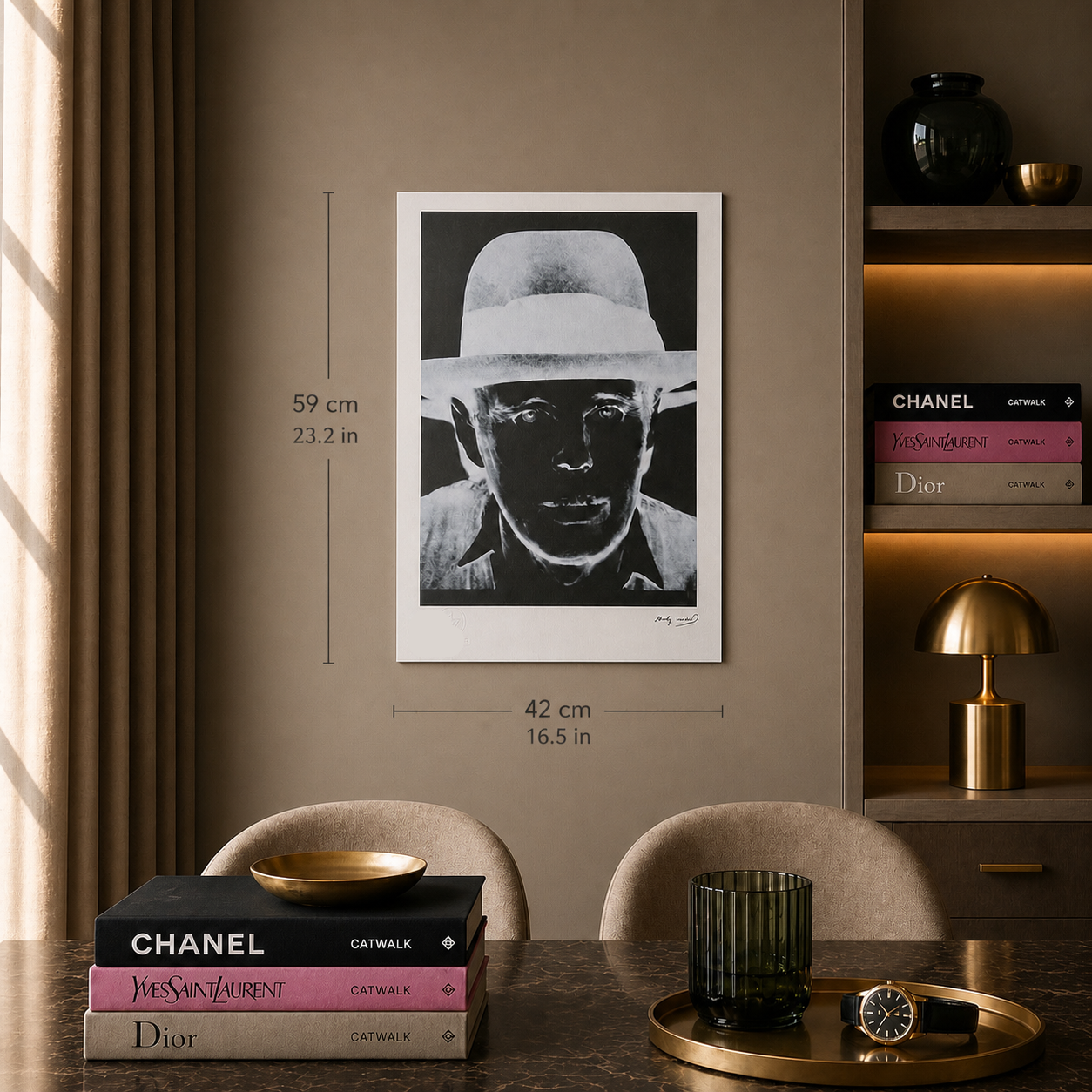 Andy Warhol Joseph Beuys Litografia Arches 300gsm 42x59 cm